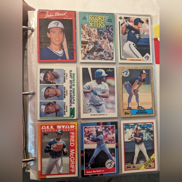 Angels Other - Set of 9 Baseball Cards Toronto Blue Jays